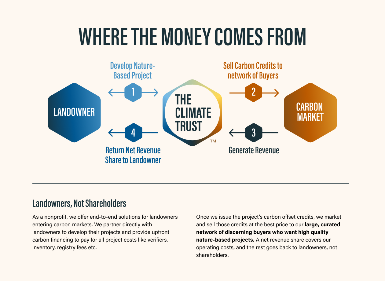 Where the money comes from infographic.